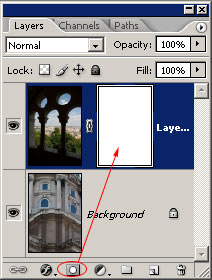 Merging photos in Photoshop 3.