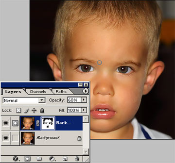 Smoothing out faces in Photoshop 4.